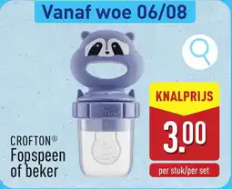 ALDI Crofton Fopspeen of beker aanbieding