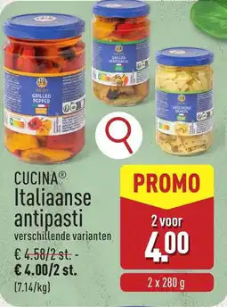 ALDI Cucina Italiaanse Antipasti aanbieding
