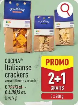 ALDI Cucina Italiaanse crackers aanbieding