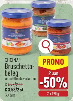 ALDI Cucina Bruschettabeleg aanbieding