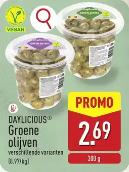 ALDI Daylicious Groene olijven aanbieding