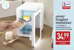 ALDI Ambiano Draagbare Minikoelkast aanbieding