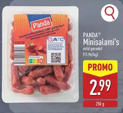 ALDI Panda Minisalami's aanbieding