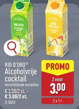 ALDI Rio d'Oro Alcoholvrije Cocktail aanbieding