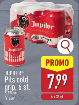 ALDI Jupiler Pils Cold Grip 5,2 % vol aanbieding