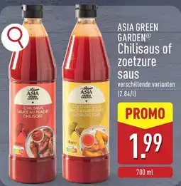 ALDI Asia Green Garden Chilisaus of zoetzure saus aanbieding