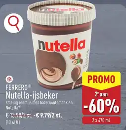 ALDI Ferrero Nutella Ijsbeker aanbieding