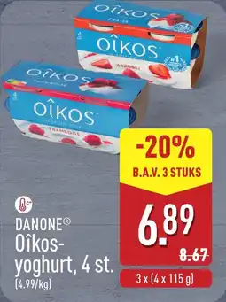 ALDI Danone Oîkos Yoghurt aanbieding