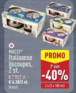ALDI Mucci Italiaanse Ijscoupes aanbieding