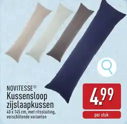 ALDI Novitesse kussensloop zijslaapkussen aanbieding