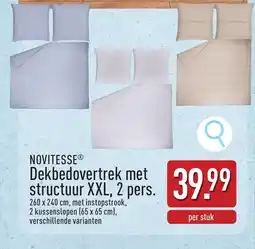 ALDI Novitesse dekbedovertrek met structuur XXL aanbieding
