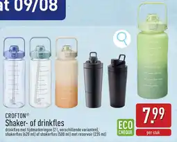 ALDI Crofton shaker of drinkfles aanbieding