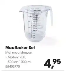 Hanos Maatbeker Set aanbieding