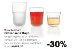 Hanos Royal leerdam glazenserie rayo aanbieding