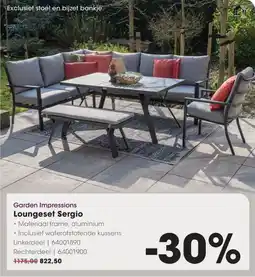 Hanos Garden impressions loungeset sergio aanbieding