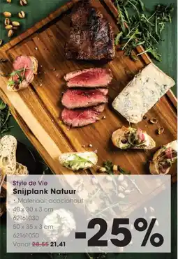 Hanos Style de vie Snijplank Natuur aanbieding