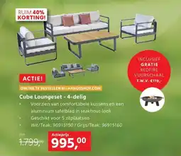 Hanos Cube Loungeset aanbieding