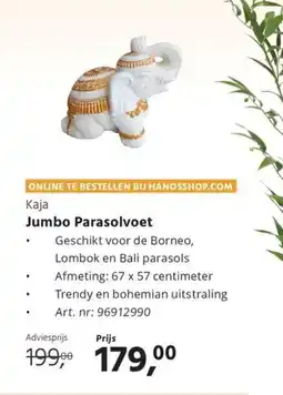 Hanos Kaja jumbo parasolvoet aanbieding