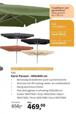 Hanos Kaja Karin Parasol aanbieding