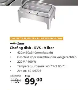 Hanos Chafing dish - RVS aanbieding