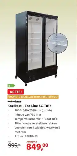 Hanos Koelkast Eco Line SC-T817 aanbieding