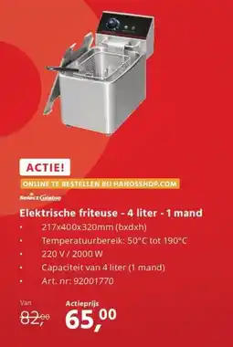 Hanos Elektrische friteuse aanbieding