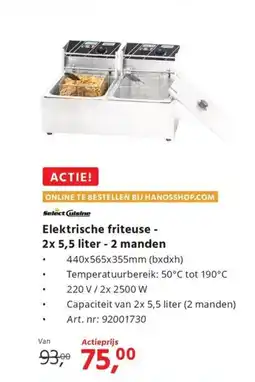 Hanos Elektrische friteuse - aanbieding