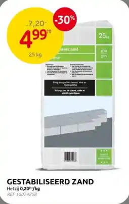 Brico Gestabiliseerd zand aanbieding