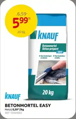 Brico Knauf betonmortel easy aanbieding