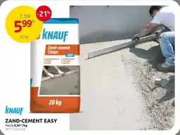 Brico Knauf zand cement easy aanbieding
