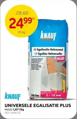 Brico Knauf universele egalisatie plus aanbieding