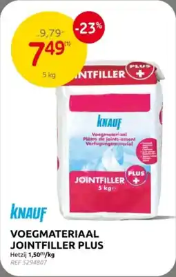 Brico Knauf voegmateriaal jointfiller plus aanbieding