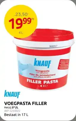 Brico Knauf voegpasta filler aanbieding