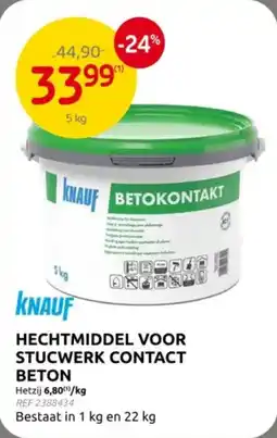 Brico Knauf hechtmiddel voor stucwerk contact beton aanbieding