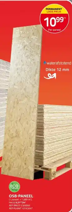 Brico OSB paneel aanbieding