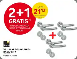 Brico Paar deurklinken radio city aanbieding