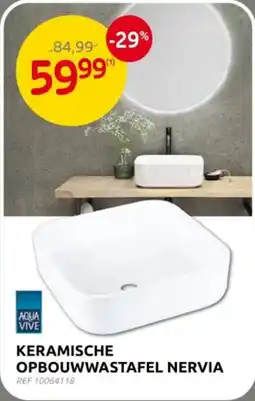 Brico Keramische opbouwwastafel nervia aanbieding