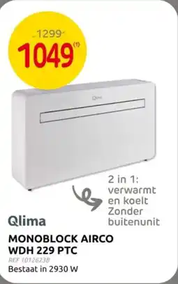 Brico Monoblock airco WDH 229 PTC aanbieding