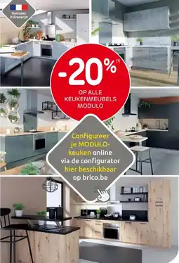 Brico Op alle keukenmeubels modulo aanbieding