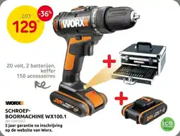 Brico Schroef- boormachine WX100.1 aanbieding
