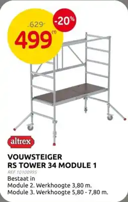 Brico Vouwsteiger RS tower 34 module 1 aanbieding