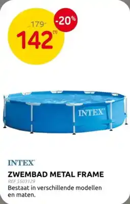Brico Intex zwembad metal frame aanbieding