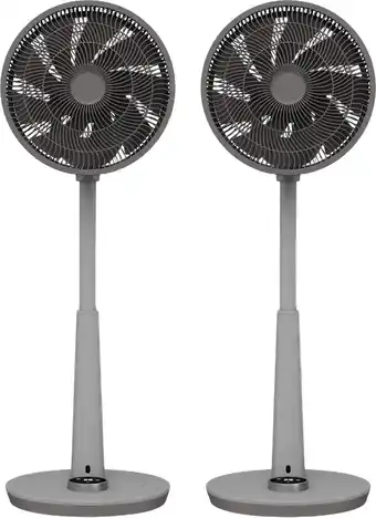 Coolblue Duux Whisper Fan 2 Gris Lot de 2 aanbieding