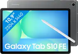 Coolblue Samsung Galaxy Tab S10 FE 10,9Pouces 128Go Wifi + 5G Gris aanbieding