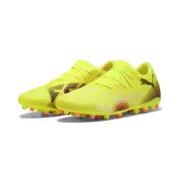 Decathlon FUTURE 8 MATCH MG lage voetbalschoenen PUMA Yellow Alert Black Sun Struck Pink aanbieding