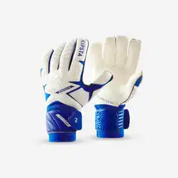 Decathlon Keepershandschoenen voor volwassenen F500 Viralto wit blauw aanbieding