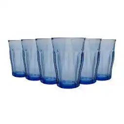 Electro Depot Set van 6 DURALEX Picardie drinkglazen – marine – 36 cl aanbieding
