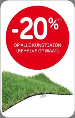 Brico Op alle kunstgazon (behalve op maat) aanbieding