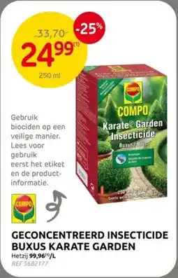 Brico Geconcentreerd insecticide buxus karate garden aanbieding
