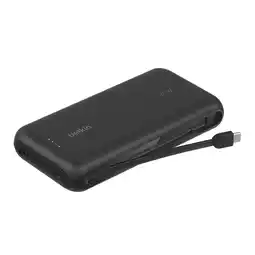 Krëfel Powerbank 20.0000 mAh met geïntegreerde kabel - Zwart aanbieding